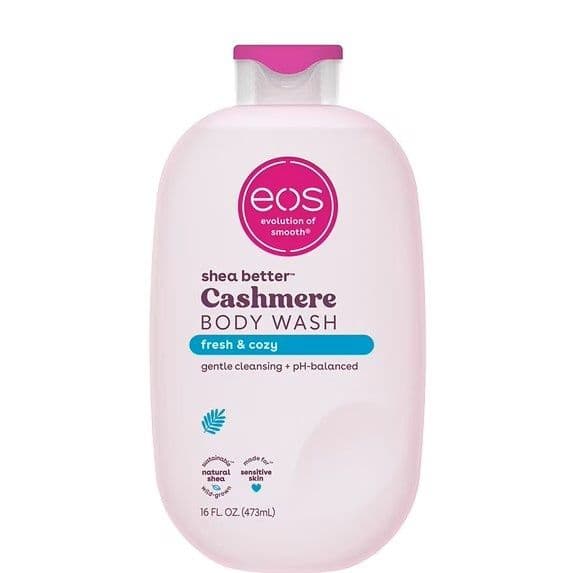 eos Shea Better Cashmere Body Wash - Fresh & Cozy, Creamy Gel Formula, 16 oz.