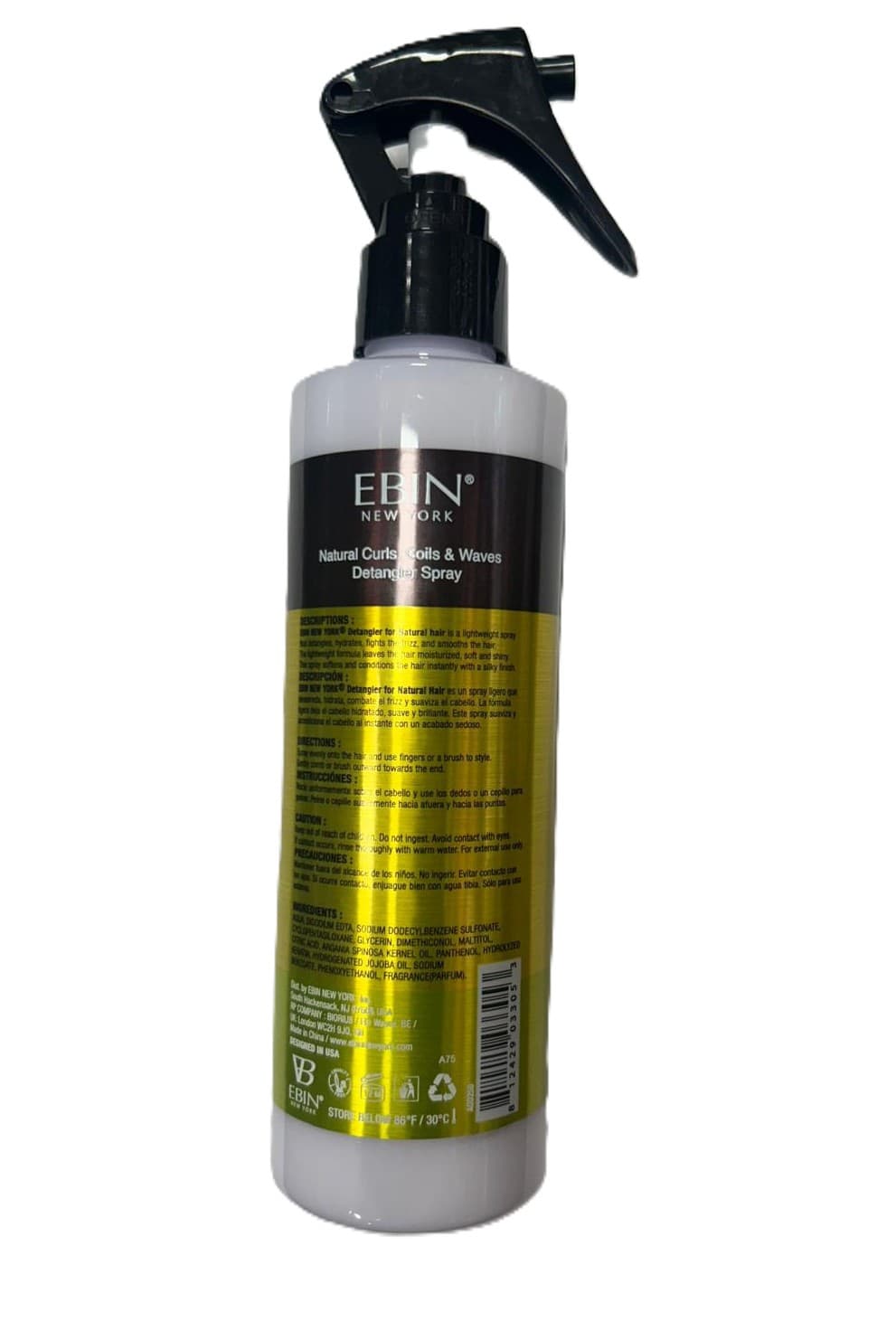 EBIN 5 SECOND DETANGLER NATURAL HAIR 2