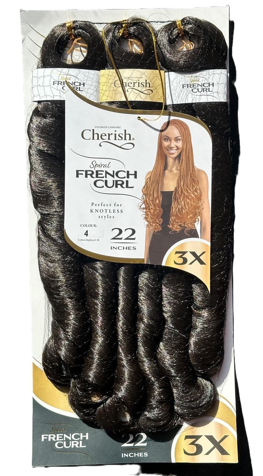 Cherish 3x Spiral French Curl Pre-Stretched 27
