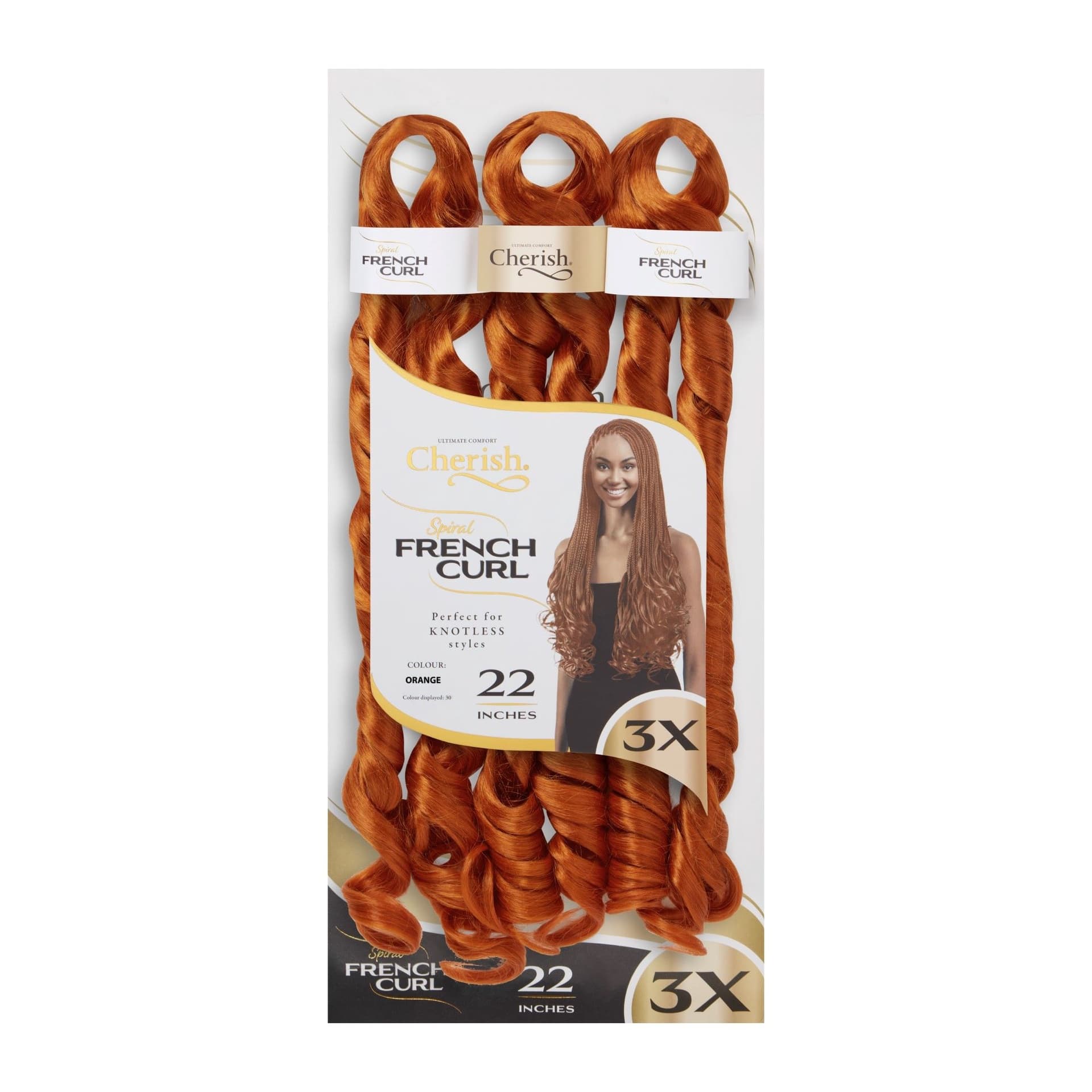 Cherish 3x Spiral French Curl Pre-Stretched 24