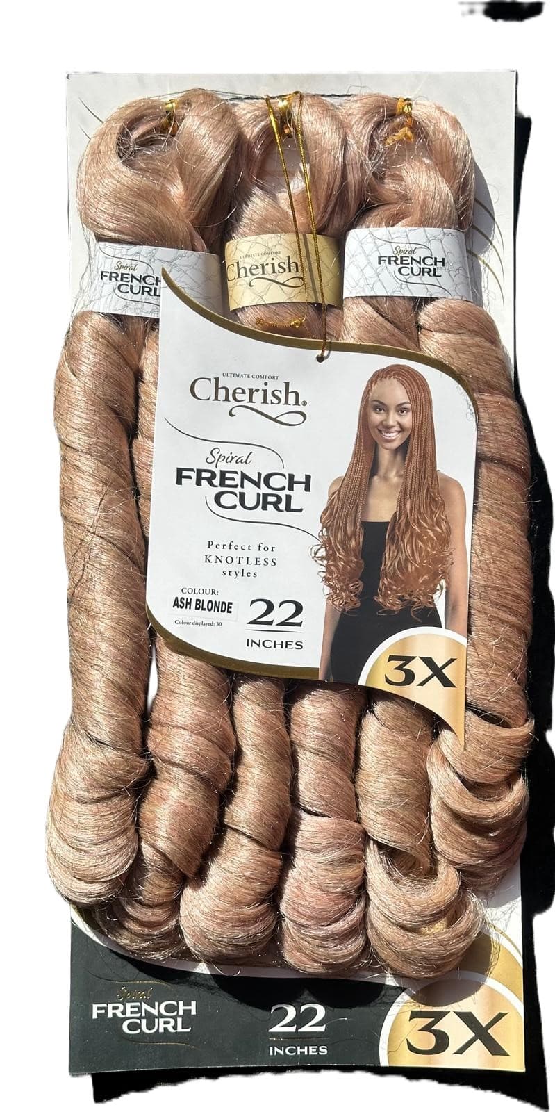 Cherish 3x Spiral French Curl Pre-Stretched 26