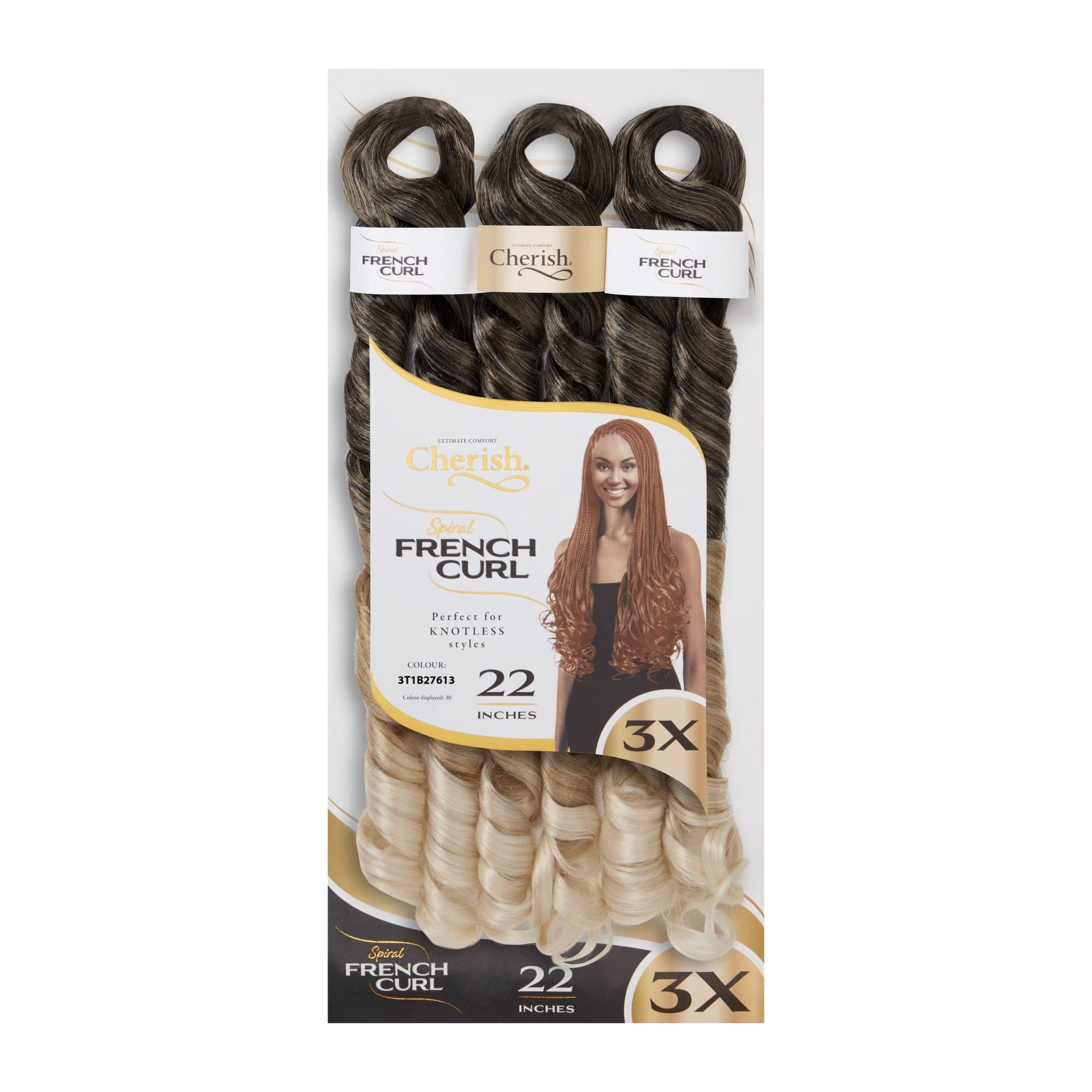 Cherish 3x Spiral French Curl Pre-Stretched 29