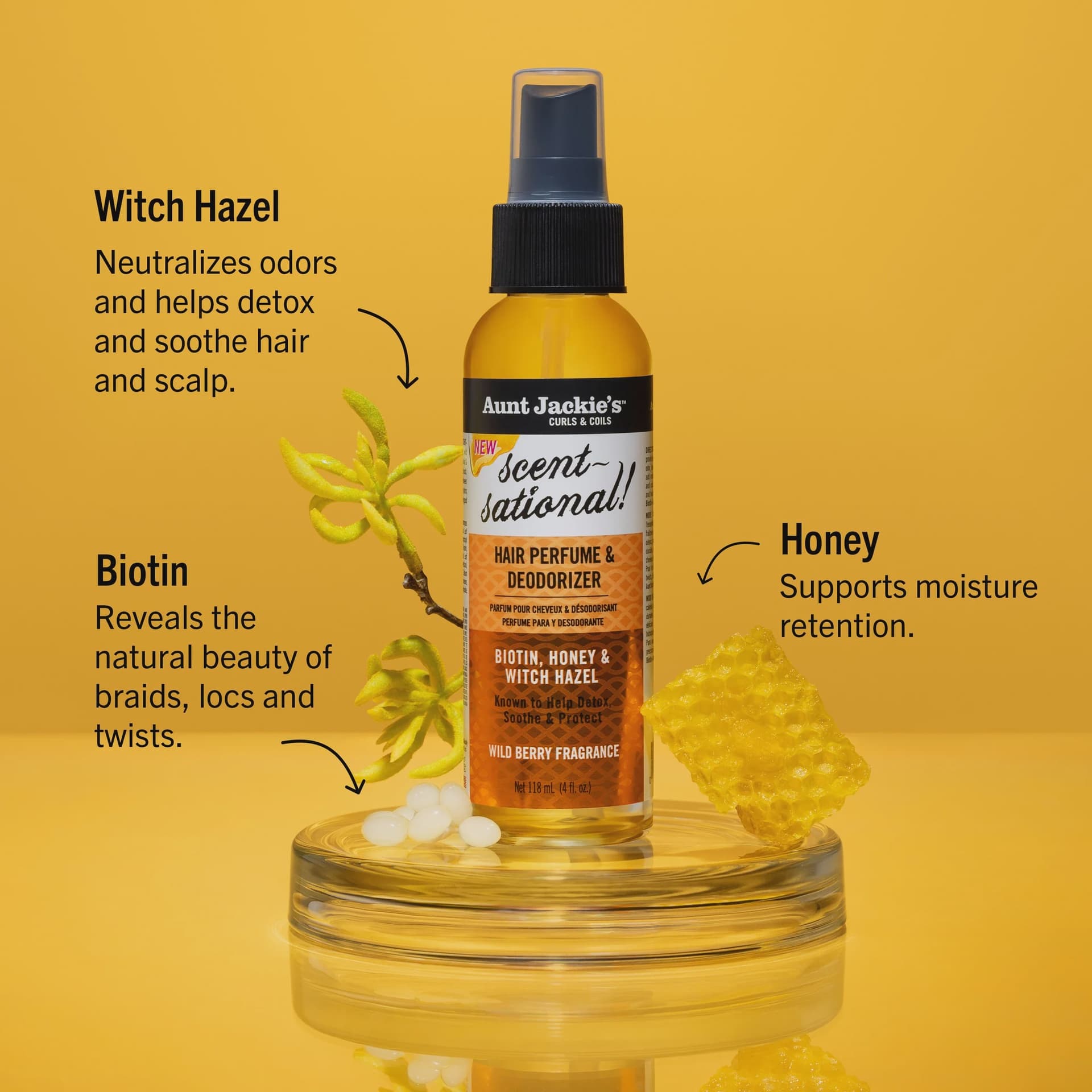 Aunt Jackie's Curls & Coils Scent-Sational! Hair Perfume & Deodorizer 3