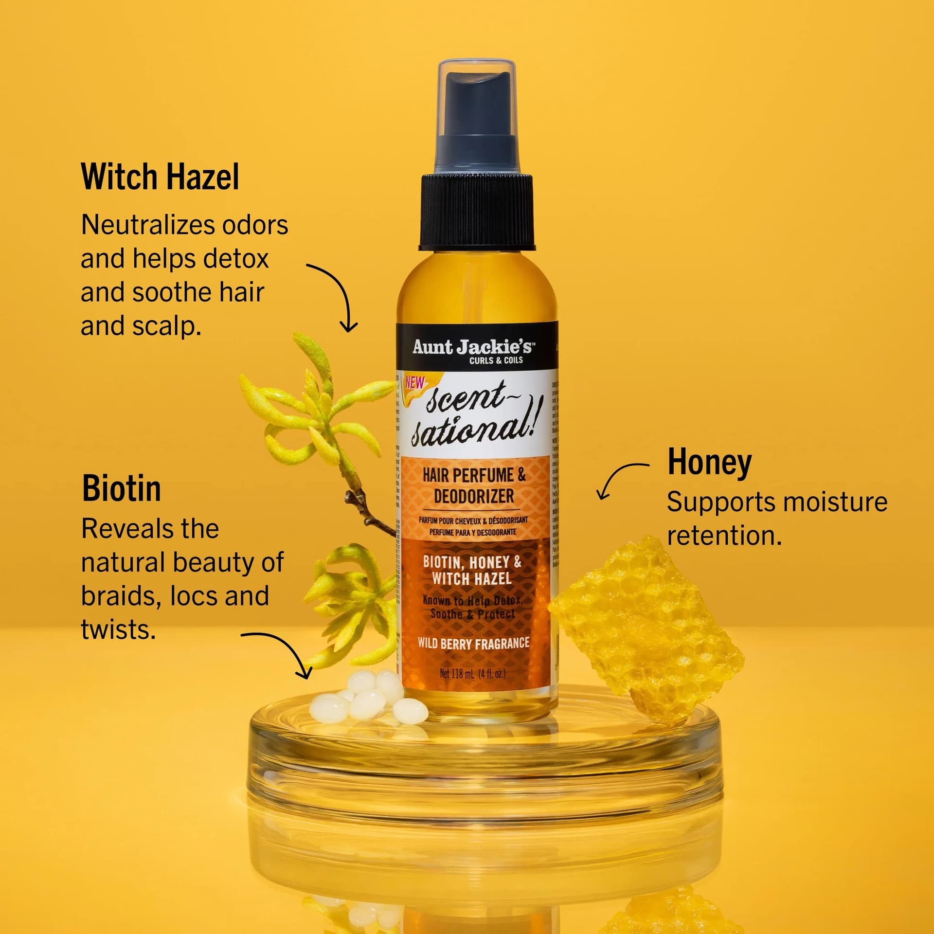 Aunt Jackie's Curls & Coils Scent-Sational! Hair Perfume & Deodorizer 2