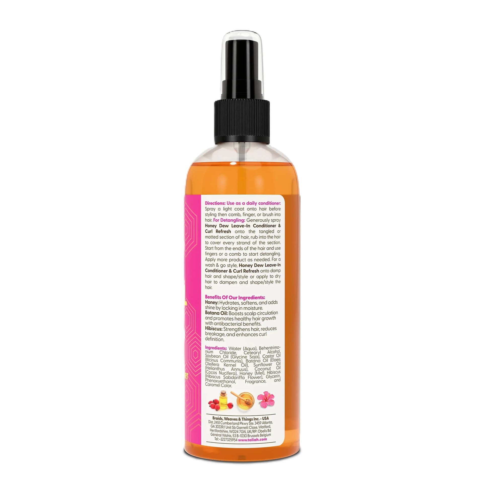 TALIAH WAAJID LOVE MY NATURAL HAIR HONEY DEW LRAVE IN CONDITIONER & CURL REFRESH 2