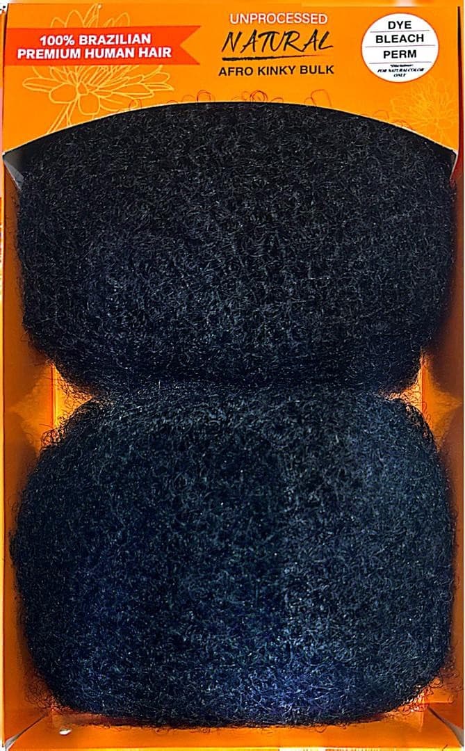 KUKNUS 100% BRAZILIAN HUMAN HAIR AFRO KINKY BULK 18" 7