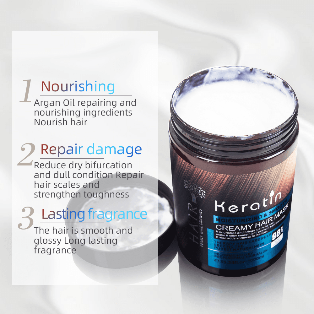 DEXE ORGANIC KERATIN NUTRIENT DEEP TREATMENT HAIR MASKS 2