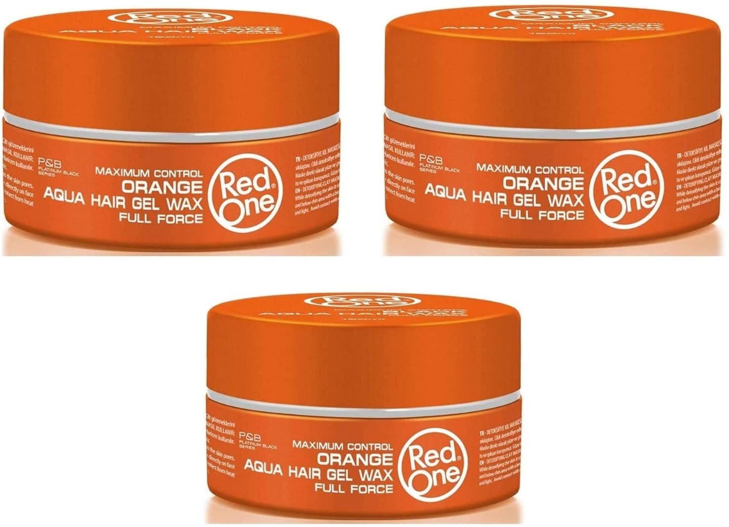Red One P&B Maximum Control Orange Aqua Hair Gel Wax