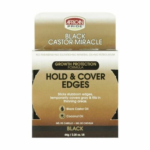 African Pride Hold & Cover Edges - Black 64g