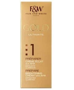 Fair And White Gold Ultimate 1 Prepare AHA Brightening Lotion Exfoliating Clarifying/350ml