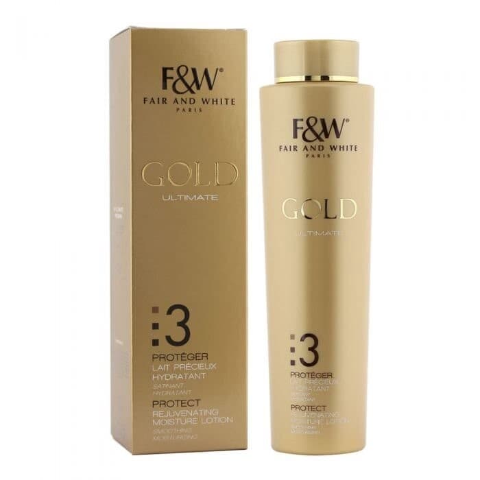 Fair And White Gold Ultimate 3 Protect Rejuvenating Moisture Lotion /500ml