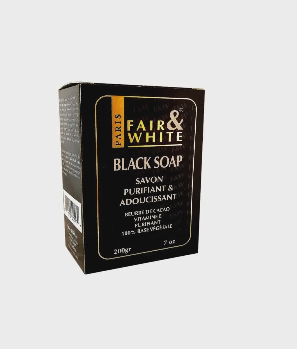 Fair And White Black Soap Purifying & Softening Soap