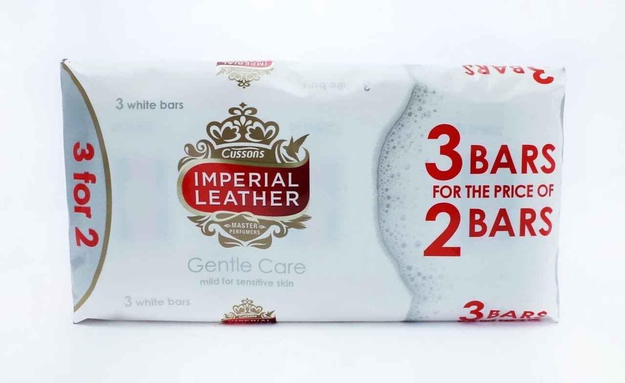 Imperial Leather Gentle Care 3 White Bars