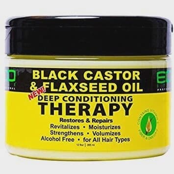 Eco Style Black Castor & Flaxseed Oil Deep Conditioning Therapy Restores and Repairs