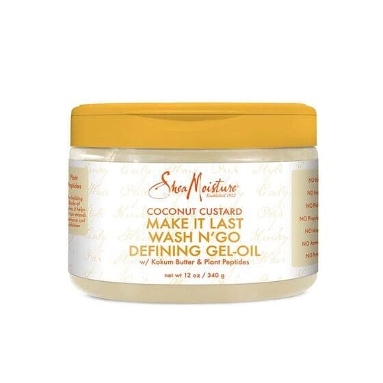 Shea Moisture Coconut Custard Make It Last Wash N' Go Defining Gel- Oil