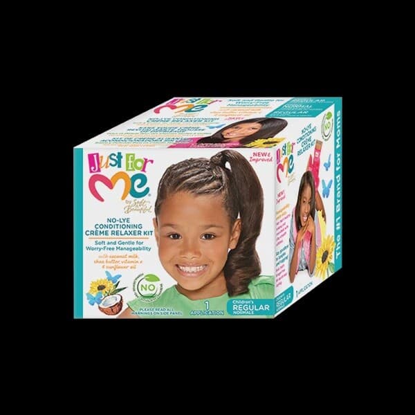 Just For Me No-lye Conditioning Crème Relaxer Kit- Regular
