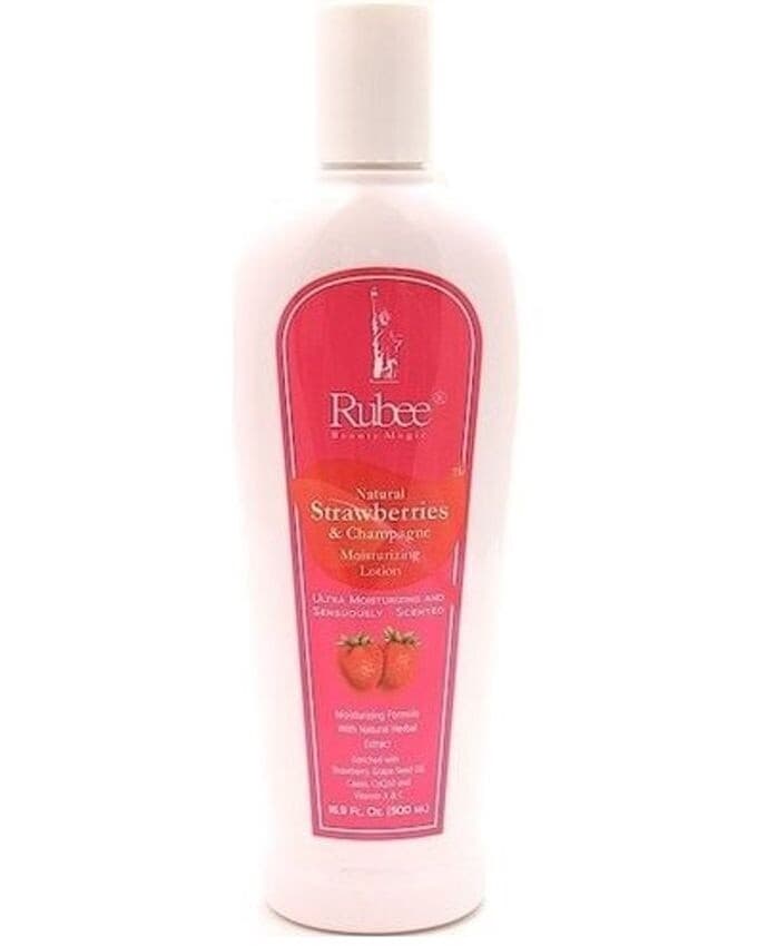 Rubee Natural Strawberries & Champagne Moisturizing Lotion