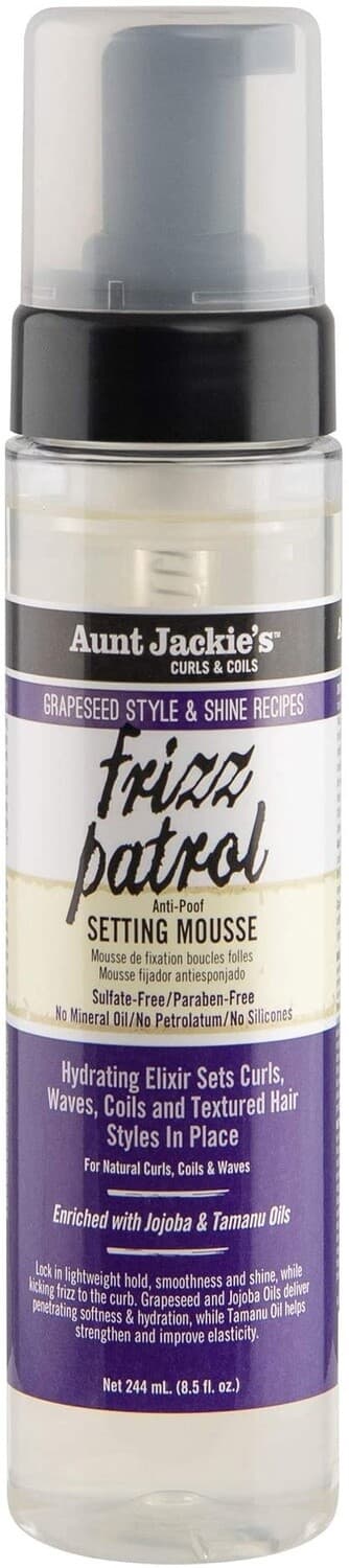 Grapeseed Style & Shine Recipes frizz patrol Anti-Poof Setting Mousse
