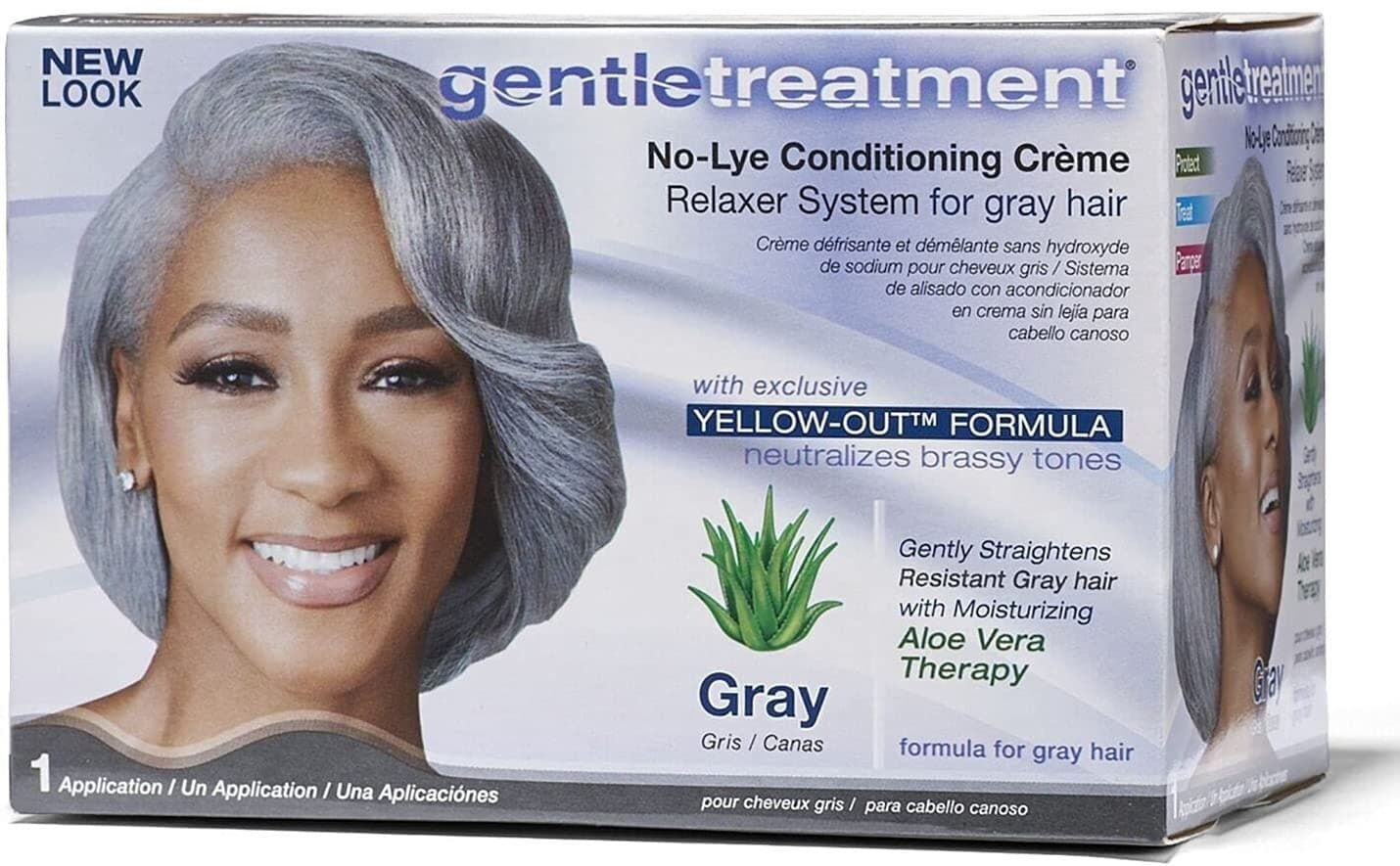 Gentletreatment New look No-Lye Relaxer - Kit - Gray 1ap