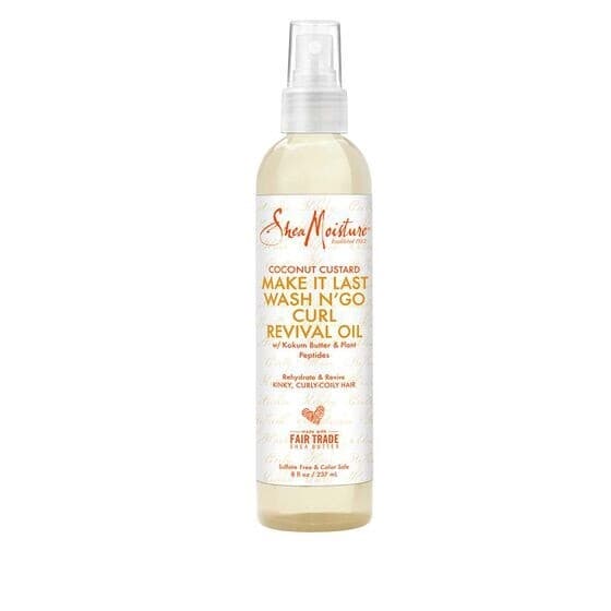 Shea Moisture Coconut Custard Make It Last Wash N' Go Curl Revival Oil