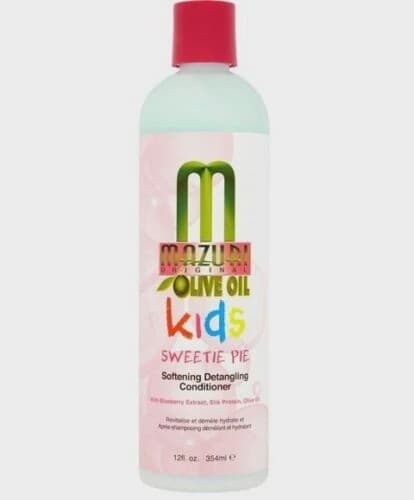 Mazuri original olive oil kids sweetie pie, softening detangling conditioner, 12fl.oz