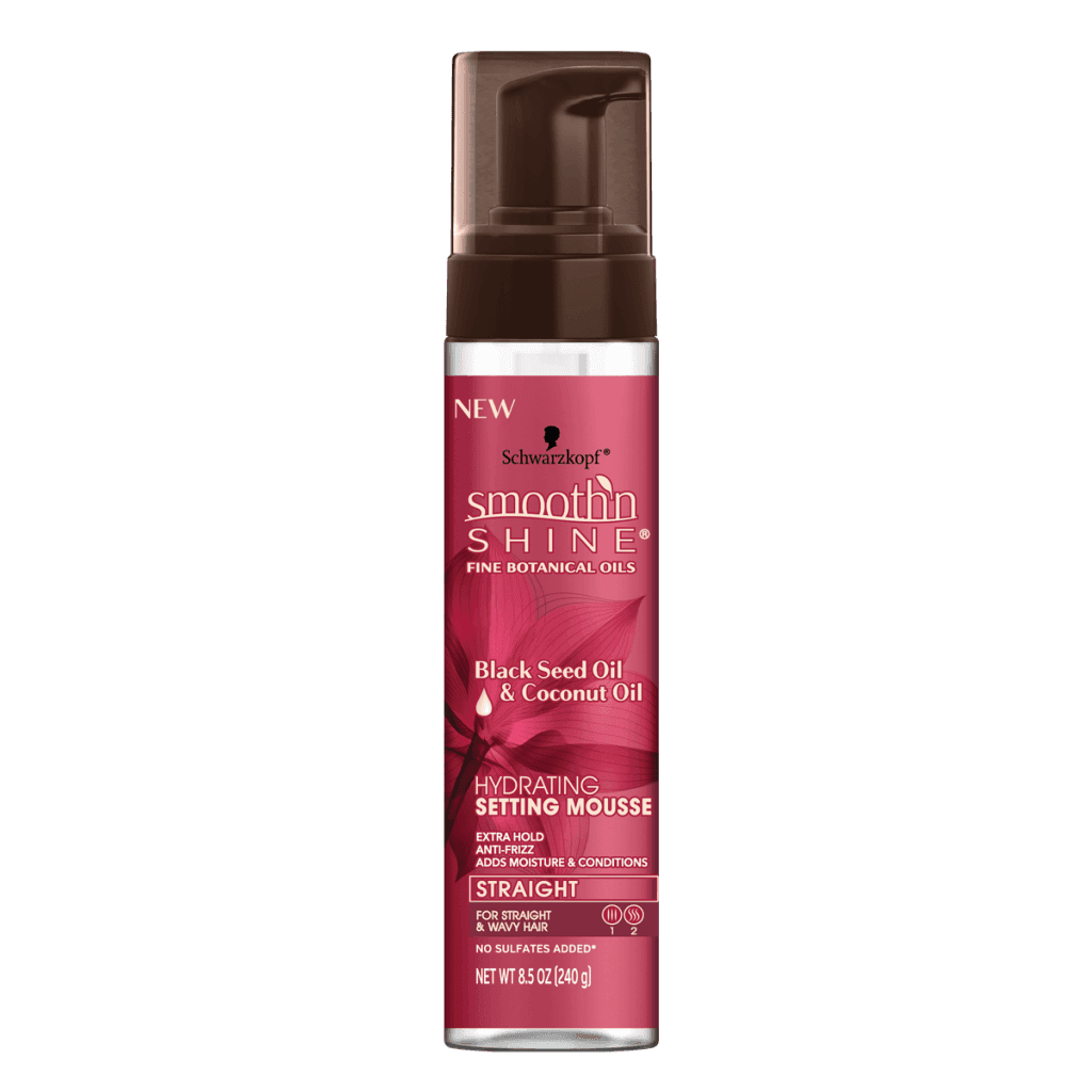 Schwarzkopf Smooth 'n Shine Black Seed Oil & Coconut Oil Hydrating Setting Mousse