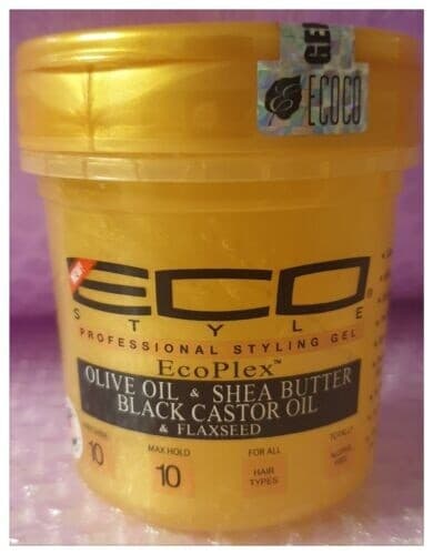 Eco Style Professional Styling Gel EcoPlex Olive Oil & Shea Butter Black Castor Oil & Flaxseed
