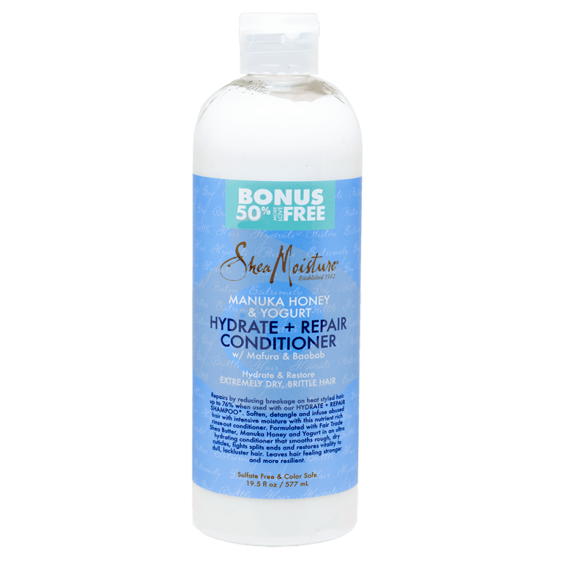 Shea Moisture Manuka Honey & Yogurt Hydrate + Repair Conditioner 50% Bonus Free