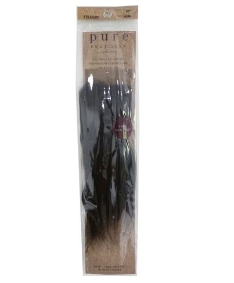 PURE BRAZILIAN BODY WAVE 4X4 CLOSURE NATURAL 14"
