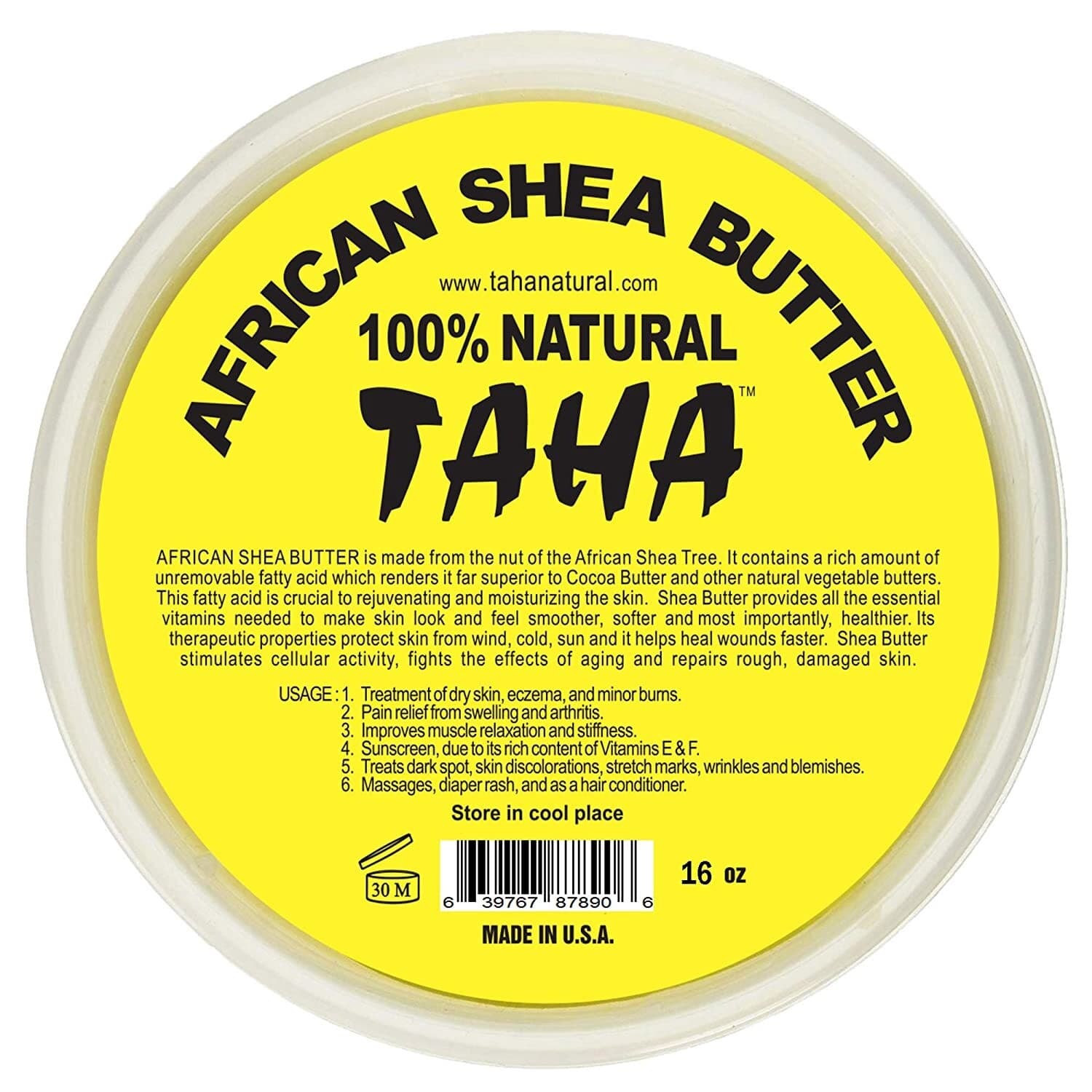 Taha African Shea Butter 100% Natural Taha