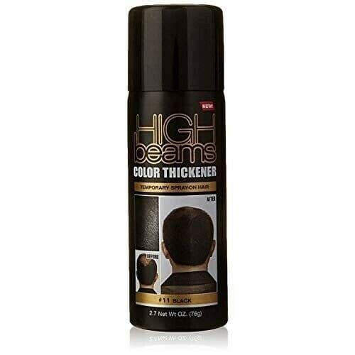 High Beams Color Thickener Temporary Spray-On Hair - 11 -Black