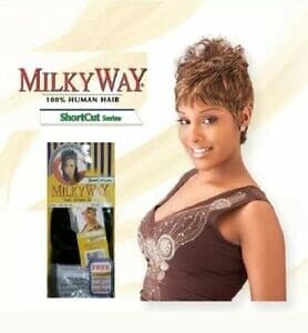 MILKYWAY 100% HUMAN HAIR COIL CURL-3PCS