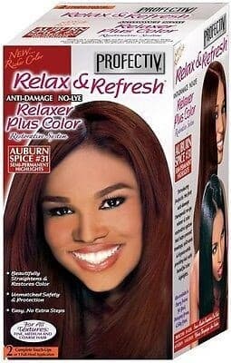 Profectiv Relax & Refresh Relaxer Plus Color Auburn Spice