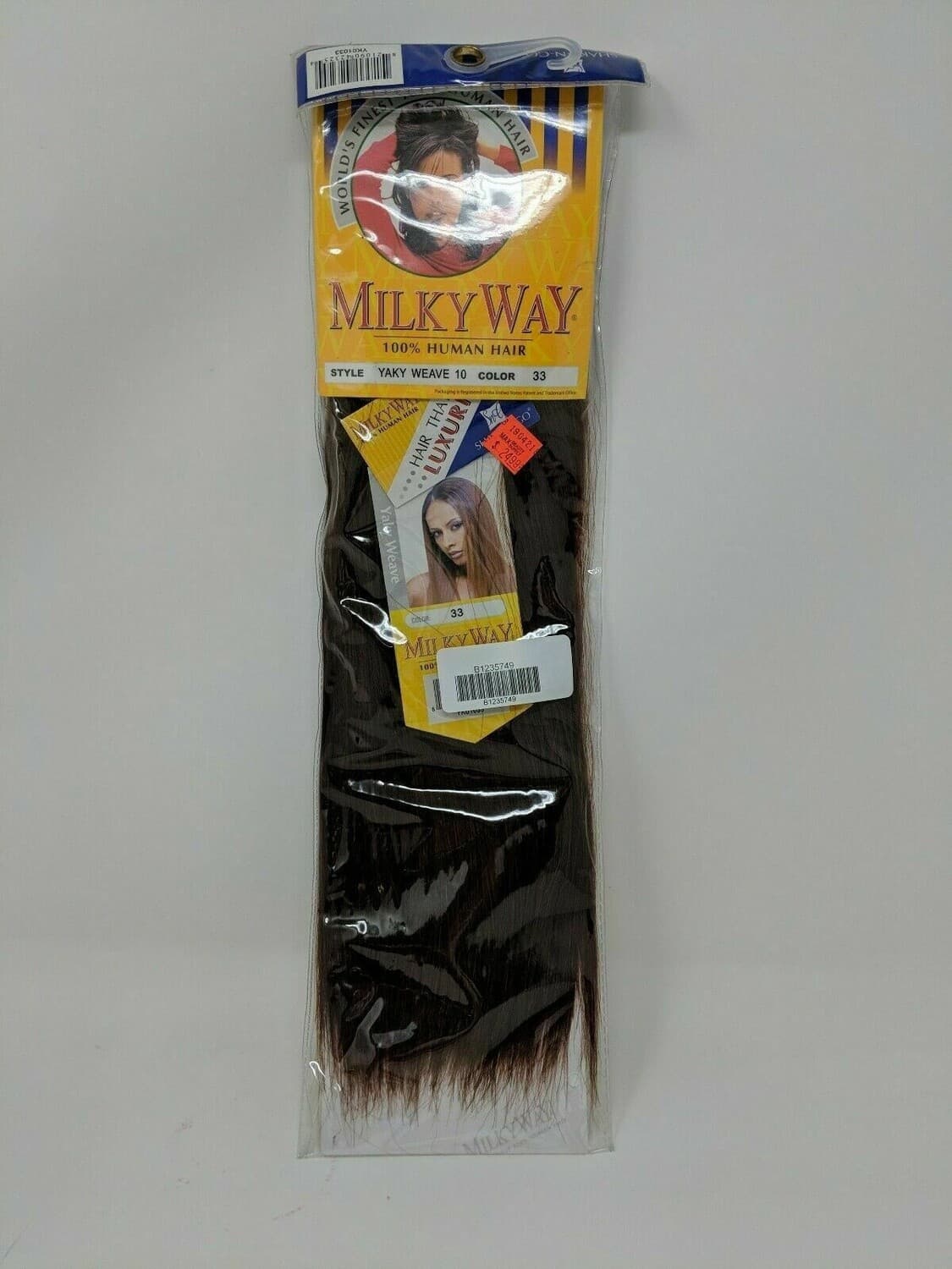 MILKYWAY 100% HUMAN HAIR YAKI WEAVE 10"