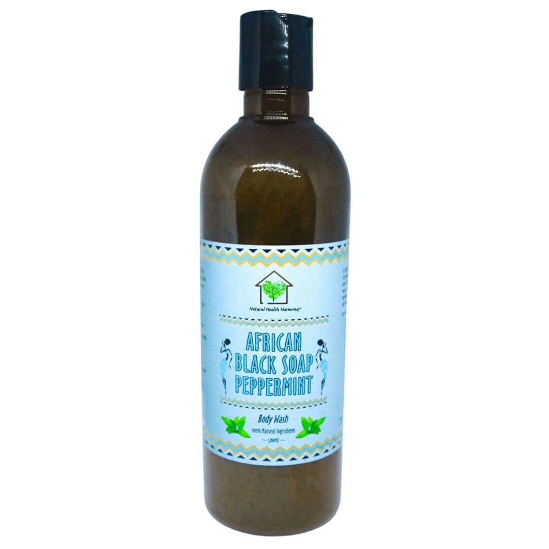 Natural Health Harmony African Black Soap Peppermint Body Wash
