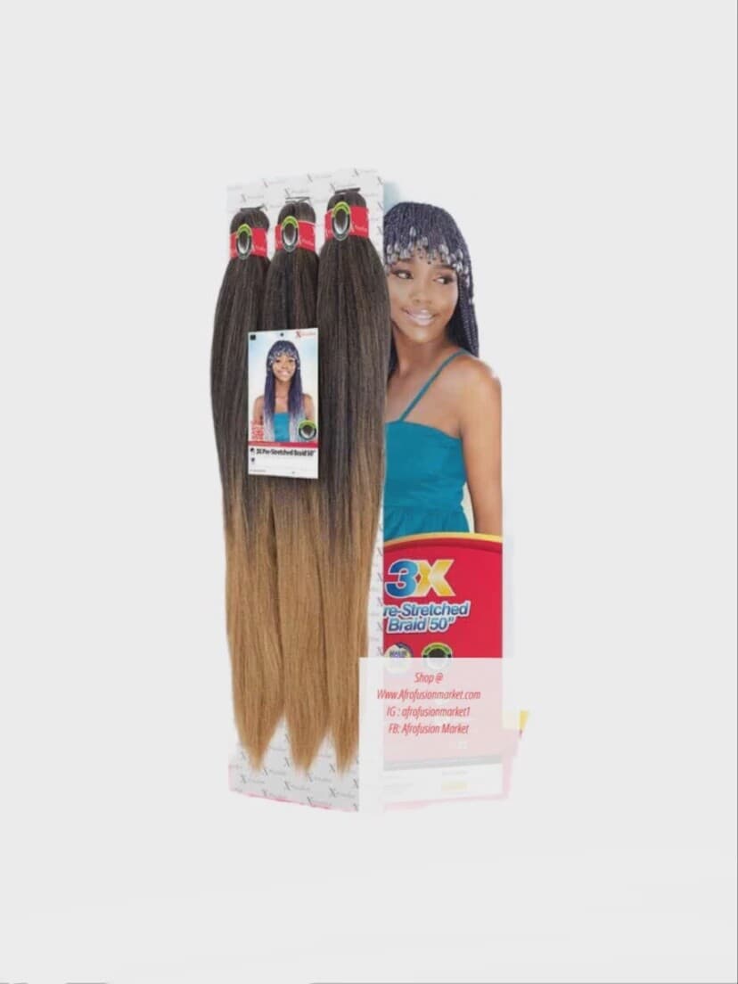 X-PRESSION 3X PRE STRETCHED BRAID 50"