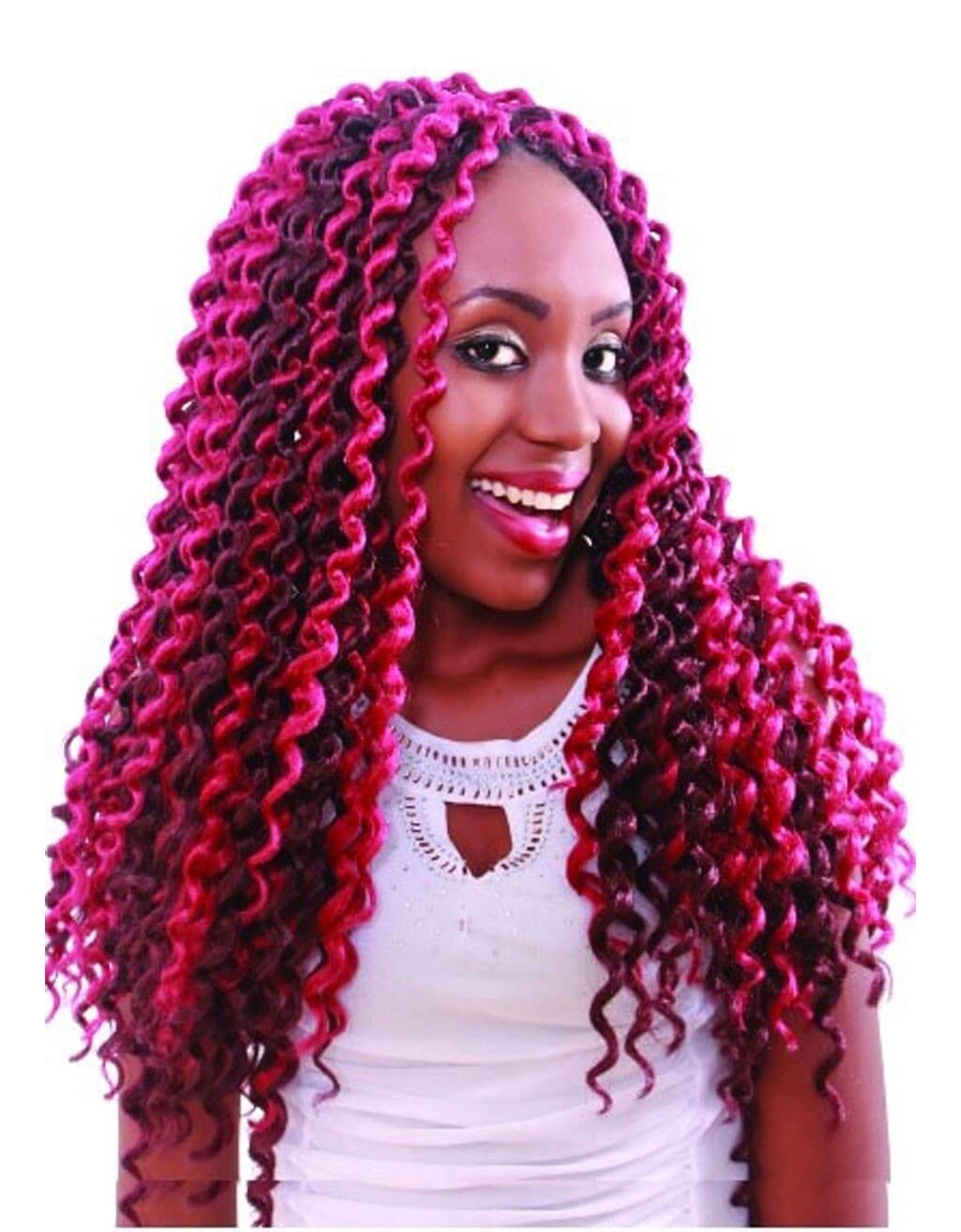 Angel's Bohemian Locs, Curly -Looped Crochet, 18″ 24pcs