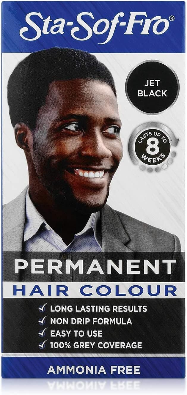 Sta-Sof-Fro Permanent Hair Colour - Jet Black 90g