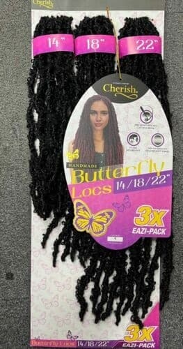CHERISH BUTTERFLY LOCS 3X 14/18/22"