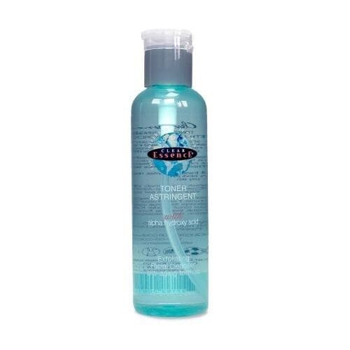 Clear Essence Toner Astringent with Alpha Hydroxy Acid Exfoliating Facial Cleanser