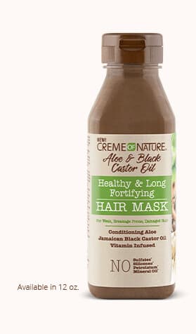 Creme Of Nature Aloe & Black Castor Oil Healthy & Long Fortifying Hair Mask