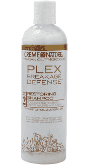 Creme Of Nature With Argan Oil From Morocco Plex Breakage Defense Step 2 Restoring Shampoo