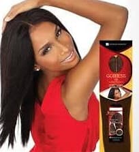 GODDESS REMY 100% REMI HUMAN HAIR 3 WAY PART10"-12"
