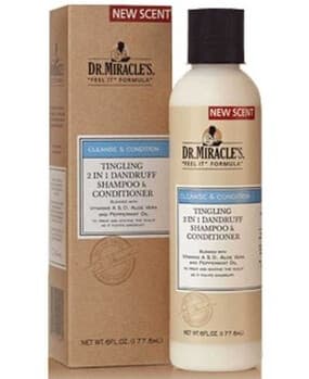 Dr. Miracle’s | Tingling 2 in 1 Dandruff Shampoo & Conditioner (6oz)
