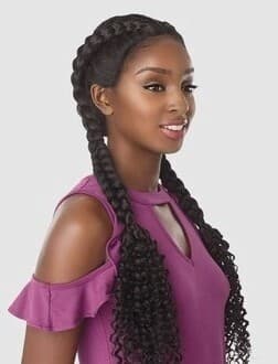 SENSATIONNEL 100% HAND BRAIDED LACE WIG BOHEMIAN DUTCH BRAID