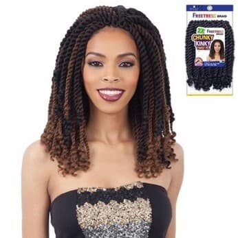 FreeTress 2X Chunky Kinky Twist 10" Braids Synthetic