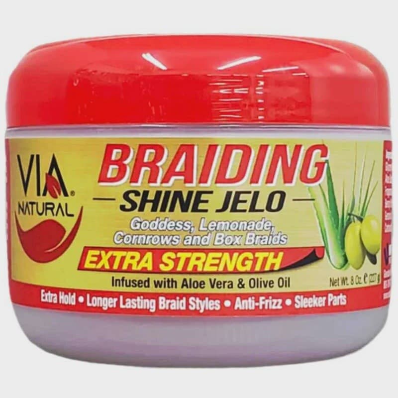 VIA NATURAL BRAIDIND SHINE JELO EXTRA STRENGTH 8oz