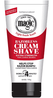 Magic SoftSheen.Carson Light Fresh Scent Razorless Extra Strength Cream Shave