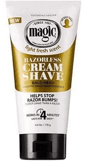 Magic SoftSheen.Carson Light Fresh Scent Razorless Bald Head Cream Shave
