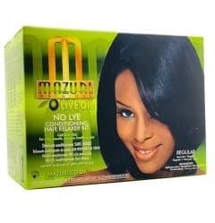 Mazuri Olive Oil No Lye Conditioning Hair Relaxer Kit Regular